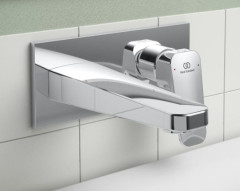 Смеситель для раковины CERAPLAN, настенный для монтажа со встраиваемым комплектом A1313NU, хром (BD244AA)