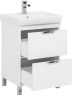 Тумба под раковину Aquanet Гретта 60 New белый (2 ящика)