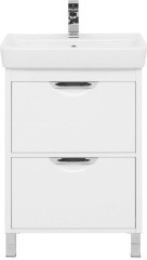 Тумба под раковину Aquanet Гретта 60 New белый (2 ящика)