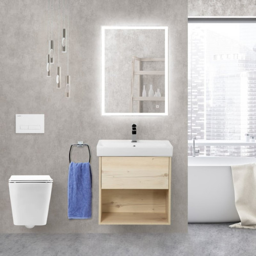 База под раковину подвесная BelBagno NEON-600-2C-SO-RS