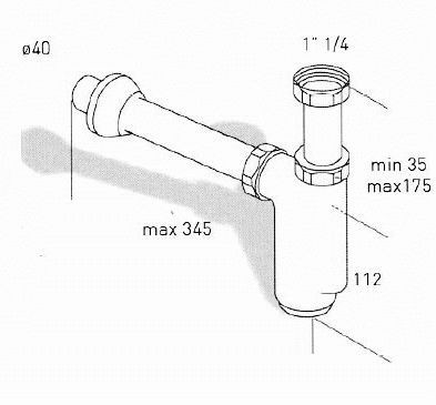 Сифон Migliore Ricambi ML.RIC-10.119