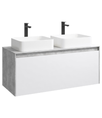 Подвесная тумба 120 см Aqwella MOB0112BS+MOB0712W