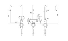 Смеситель для кухни Paulmark Wetter, вороненая сталь, We213030-GM, Paulmark