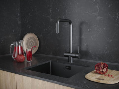 Смеситель для кухни Paulmark Wetter, вороненая сталь, We213030-GM, Paulmark