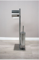 Держатель туалетной бумаги Aquanet 8213 (напольный, с ершиком)