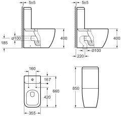 Чаша напольного унитаза Allen Brau Infinity 4.21001.20 00279251