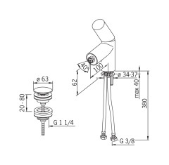 Смеситель для биде Oras IL BANGO ALESSI (8618F)