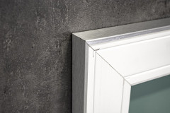 Xpertials CADIER45, прямоугольное зеркало 45х90 см c LED подсветкой: датчик вкл/выкл подсветки с диммером, профиль матовый хром