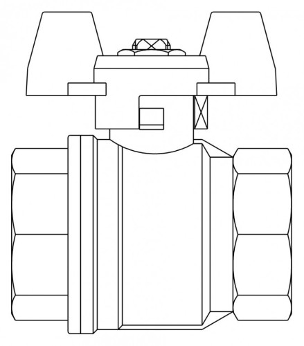 Шаровый кран Oventrop Optibal 107 61