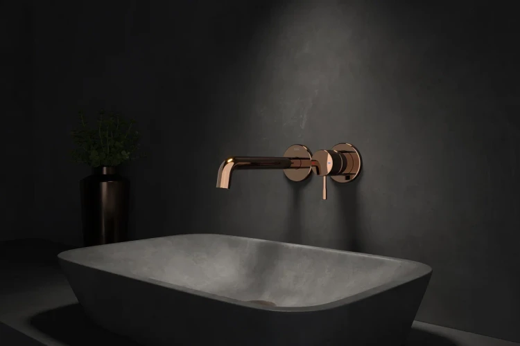 Смеситель для кухни Teska Atlas, розовое золото