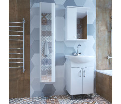 Зеркало-шкаф навесной без подсветки MIXLINE Норд-55 левый (528387)