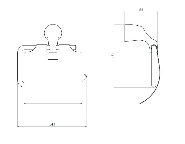 Держатель туалетной бумаги RUSH Devon (DE75111)