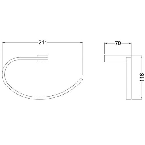 Кольцо для полотенец Schein Allom 225A1