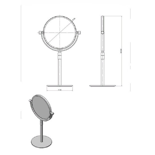 Косметическое зеркало Langberger 70985 поворотное