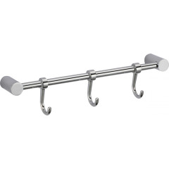 Планка с крючками (3 крючка) Savol S-006203 хром