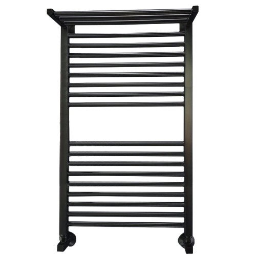 Полотенцесушитель Ника MODERN ЛМ-3 100/50 RAL9005 черный матовый с вентилями (комплект люкс)