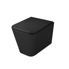 Унитаз подвесной  безободковый OWL Vatter Ruta-H  Matt Black с сиденьем DP микролифт