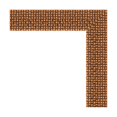 Зеркало настенное EVOFORM в багетной раме мозаика медь, 61х111 см, BY 3195