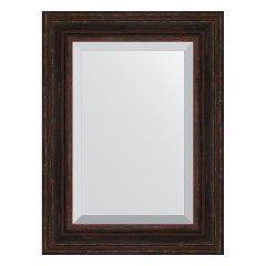 Зеркало настенное с фацетом EVOFORM в багетной раме тёмный прованс, 59х79 см, BY 3395