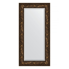 Зеркало настенное с фацетом EVOFORM в багетной раме Византия бронза, 59х119 см, BY 3495