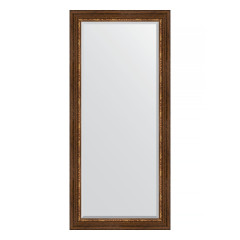 Зеркало настенное с фацетом EVOFORM в багетной раме римская бронза, 76х166 см, BY 3595