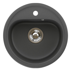 Кухонная мойка Formastone NOVA 45, круглая, черный