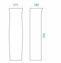 Пьедестал для раковины Santek "Анимо" белый (1.WH11.0.587)