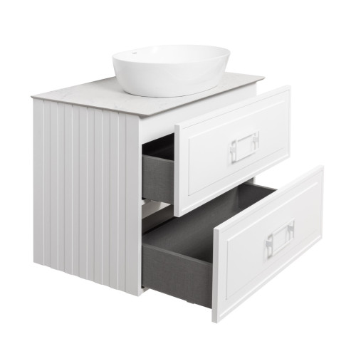 Тумба под раковину подвесная La Fenice Cubo TWIN FNC-01-CUB-B-90-2, белая