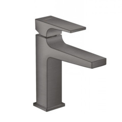 Смеситель для раковины Metropol 110, однорычажный, с донным клапаном черный шлифованный хром 32507340