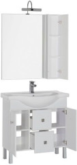 Мебель для ванной Aquanet Стайл 85 белый (2 дверцы 2 ящика)