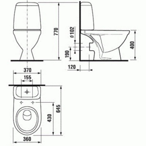 Jika BALTIC Унитаз напольный