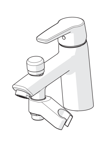 3946F Saga Смеситель для ванны с переключением