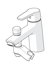 3946F Saga Смеситель для ванны с переключением