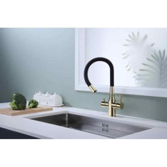 Смеситель для кухни Paulmark Salix золото, 213419-G, Paulmark