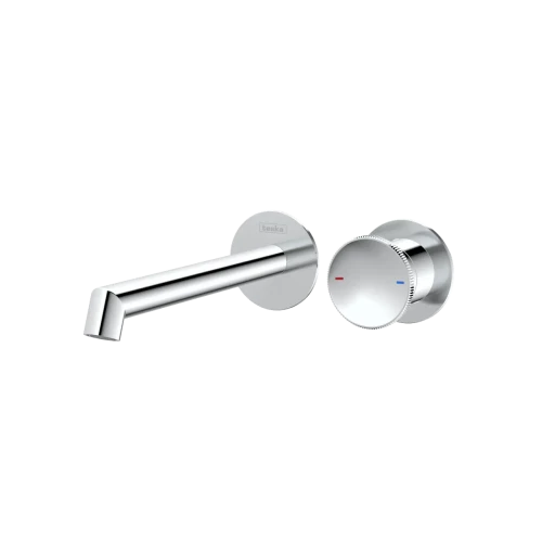 Смеситель для раковины Teska настенный Arte, хром
