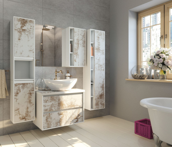 Столешница MIXLINE Аврора-60 под умывальник Гамма-56 матрикс (535131)