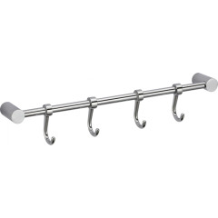 Планка с крючками (4 крючка) Savol S-006204 хром