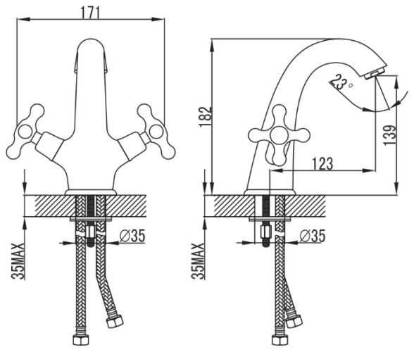 Смеситель Iddis Jeals 19004T4C