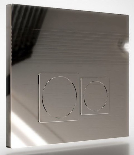 Кнопка смыва для инсталляций beWash Bona P02SC, хром глянец