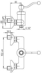 Смеситель Paini Duomo 88CR511