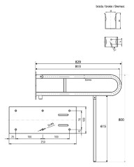 Поручень для ванны Bemeta Help 301102081N