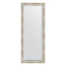 Зеркало настенное с фацетом EVOFORM в багетной раме алюминий, 56х141 см, BY 1169