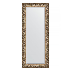 Зеркало настенное с фацетом EVOFORM в багетной раме фреска, 61х146 см, BY 1269