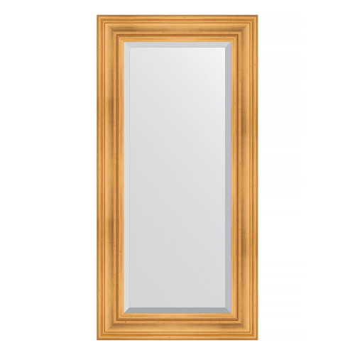 Зеркало настенное с фацетом EVOFORM в багетной раме травленое золото, 59х119 см, BY 3496