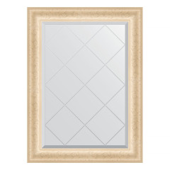 Зеркало настенное с гравировкой EVOFORM в багетной раме старый гипс, 65х87 см, BY 4097