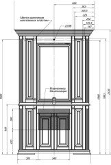 Мебель для ванной Aquanet Кастильо 120 слоновая кость