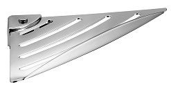 Gedy, решетка угловая с ограничителем из нержавеющей стали и ABS (17,8х17,8хh4,9 см), цвет хром