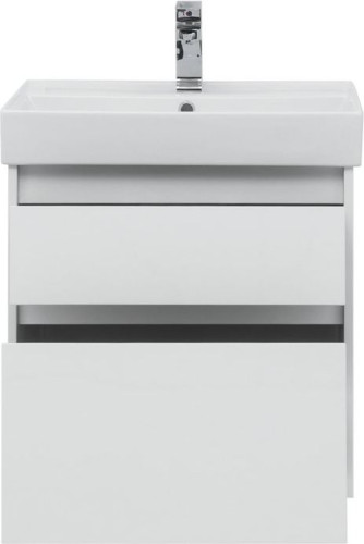 Тумба с раковиной Aquanet Nova Lite 60 белый (2 ящика)