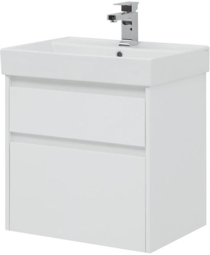 Тумба с раковиной Aquanet Nova Lite 60 белый (2 ящика)