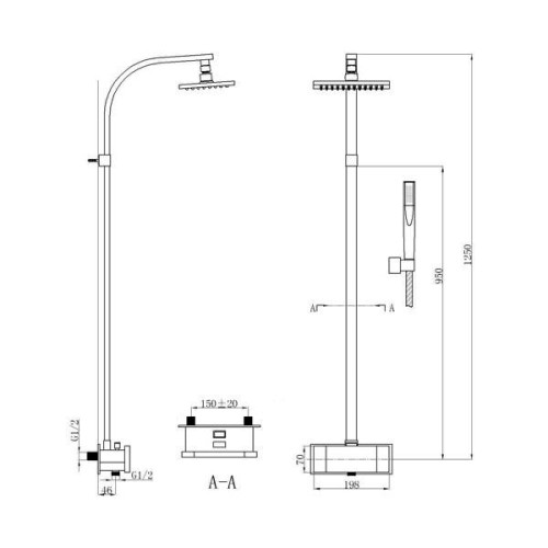 Душевая система Kanggu JA-80105